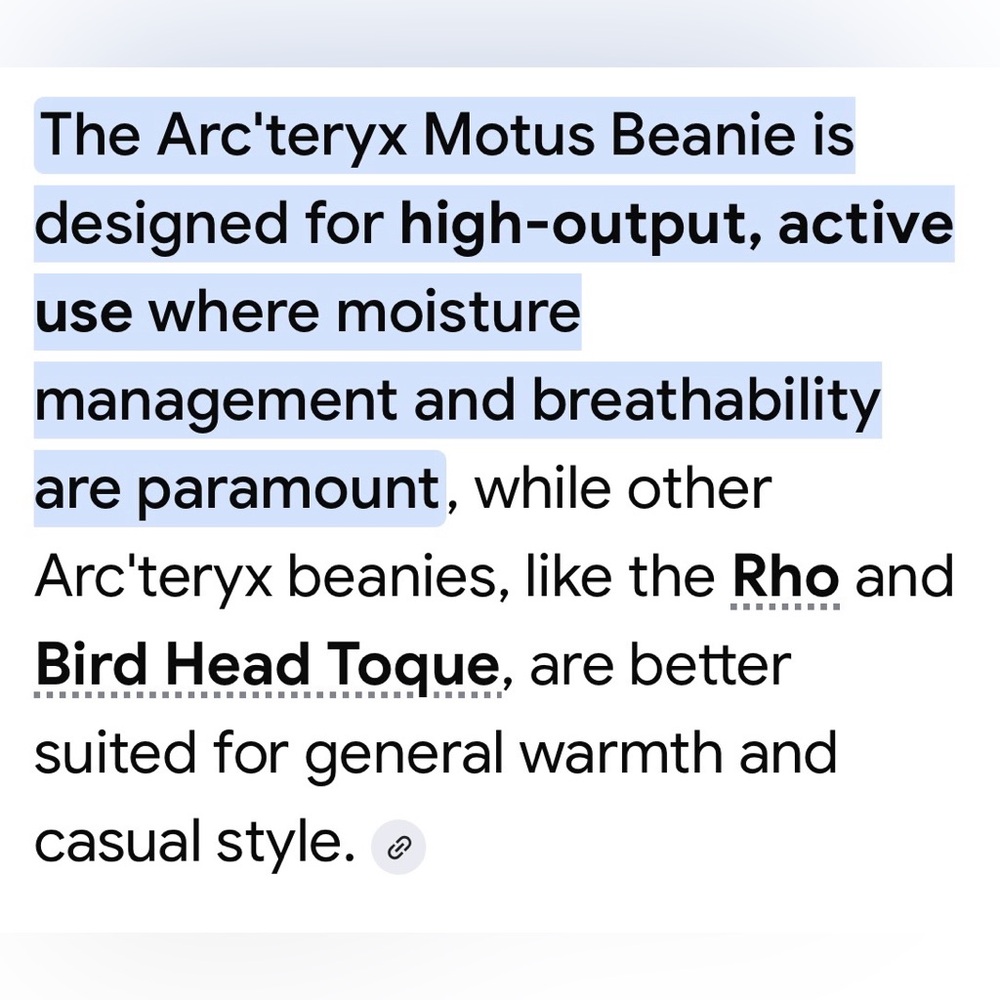 ARCTERYX MOTUS BEANIE COLOR MOMENTUM HEATHER LARE/EXTRA LARGE LIKE NEW PHASIC 2 - Picture 4 of 14